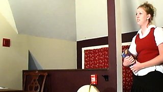 Amateur blonde teen rides cock and anal