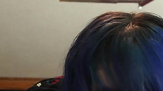 Little Goth Mouth Vs Big Juicy Cock