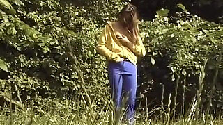 Gal Caught in Piss Pants