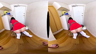 Japanese Explores VR Toilet POV With Sensual Play