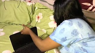Bangladeshi teen stepsister caught watching porn by stepbrother - hardcore anal and blowjob sex in front of camera