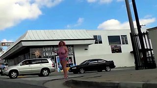 Sexy Street Hookers Show Tits and Shake Ass in Public