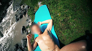 Young Couple Having Naughty Sex in the Mountains POV