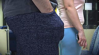CoupleForFun2023s Big Butt Bounces on Crowded Public Bus as Stranger Gropes Her Che