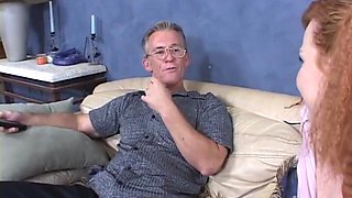 Redhead teen and old geezer