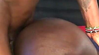 Slimthick Ebony Slut with Tattoos Gets Drilled by African BBC Hard Backshots