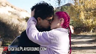 Digitalplayground - Anna Claire clouds gets reminded of the older times as she gets pounded in public by Small Hands