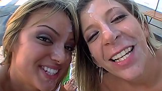 Sara Jay & Jessi Summers Classic Ass Parade Threesome - Full BangBros 2006 Scene