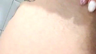 Pee in the Bathroom and Tits Teasing