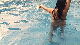 Sunisha Fcuked Outdoor by Sukant at Swimming Pool and Recorded Her Video and Viral It