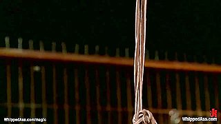 Locked In Wooden Stock Lesbian Whipped