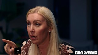 VIXEN Secret Girlfriends Vixi Rafi  Melanie Marie Share A Cock In Hot Threesome