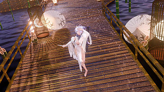 [mmd] Haku Ronin Pipa Ancient Elegant and Erotic Cheongsam Strip House Dance