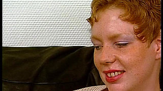 Short hair teen gets her tight asshole fingered at casting