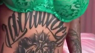 Busty Tattooed MILF Tyra Soaks in Her Wet Dreams