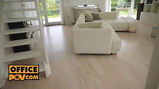 POV Pussy Fuck Fest with Leggy Blonde Alexis Crystal - Big Cock Office Sex