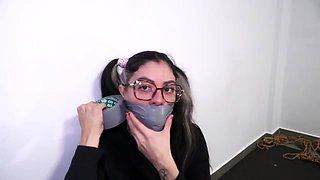 Liricaa And Andys Bondage Competition On Liz Rainbow And