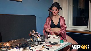 Vip4k. i was preparing for my xxx customer and my schoolgirl walked in abruptly...