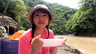 Extreme close up of Japanese teen masturbating Uncensored