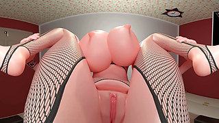 Guestoy: final trailer. POV facesitting and spitting femdom. Busty alt teen with glasses