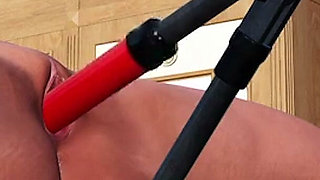 Sexy Stepmom Gets Fucked Hard by Office Fuck Machine