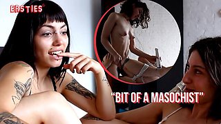 Fox bangs tattoos black bra