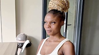 BIG NATURAL TITS Black Teen PUSSY RAILED