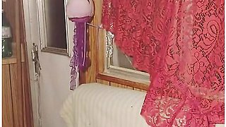 Chain-smoking slut eats ash straight from the tip