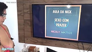 Naughty Teacher Nicoly Mattos Teaches Anal Sex Lesson in Doggy Style
