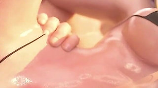 Nympho Slut Intensely Fucked Hard on the Beach Tight Pussy Dripping with Cum