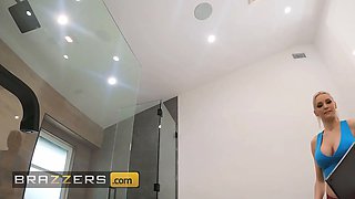 Brazzers - hotty Kenzie Taylor changes from smoking & fucking a large dildo to keiran's impatient cock