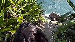 FUCKING ON THE BEACH BAREBACK