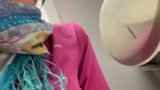 Hot Mess MILF & a Close up View of Her Beautiful Pissing Pussy After Doing the Desperate Toilet Dance!