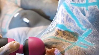 Roadtrip Tattooed Girl Fucks a Girl Anal with a Big Toys in Vintage Talbot Express