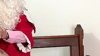 Festive Spanking Sat on Santa’s Lap & Left with a Red Bottom