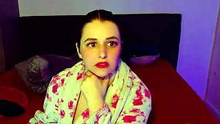 Natural huge tits and big ass very cute web teen