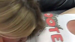 Blonde MILF Just Want's to Lick Her Belly