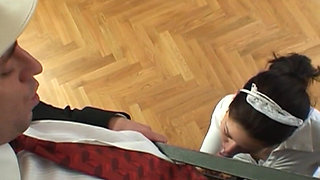 Italian Hardcore Fucking in a Vintage Bedroom