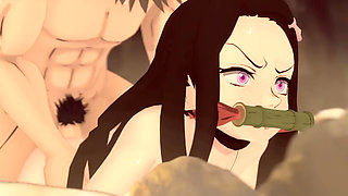 Demon slayer Inosuke fuck Nezuko