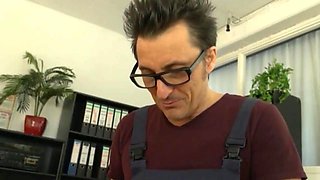 Conny Dachs Young Slut Pounded Rough on Office Desk