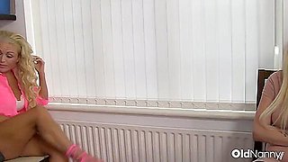 Blonde Mature Doctor And Two Sexy Blondes In Erotic Threesome - Rebecca Jane Smythe, Loula Lou And Lacey Starr