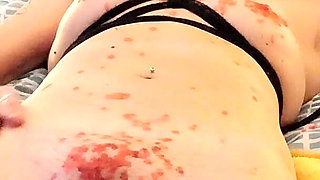 Hot Wax on Nipples and Clit