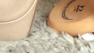 Sadistic Toy Crush Fun for Naughty Blonde Amber!