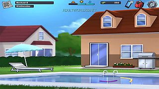 Two Busty MILFs Pull One Guy Into Their Wild House Threesome Fantasy Fuck