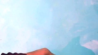 Public Pool Orgasm: Teen Babe's Solo Webcam Show