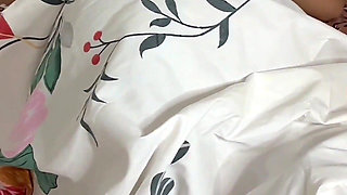 Step Mom Shearing Bed with Step Son Fucking Tight Pussy