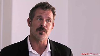 Nanny fucked by boss while having shower