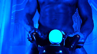 BBC Worship  (Watchmen) Tall Dark Chocolate Muscles Tattoos Hairy BBC Hallelujah Johnson Masturbating solo