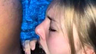Amateur blonde teen sucks dick in hot pov blowjob sex tape