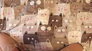 Hot Blonde Model Goes Crazy Masturbating on the Bed!!